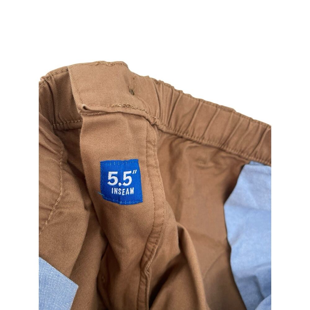 Men's Casual Brown Drawstring Shorts - Picture 6 of 9